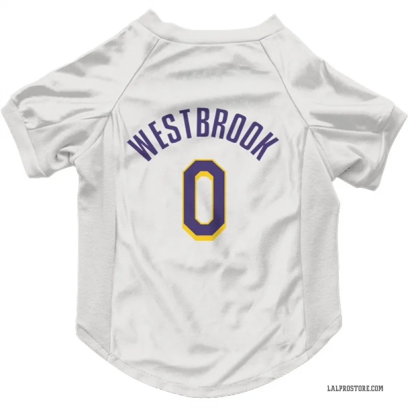 russell westbrook authentic lakers jersey