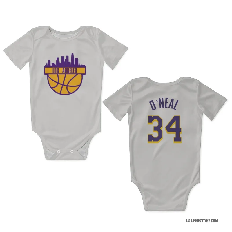 NIKE NBA LAKERS O'NEAL 34 JERSEY/ONESIE INFANT SIZE 6-9 MONTHS